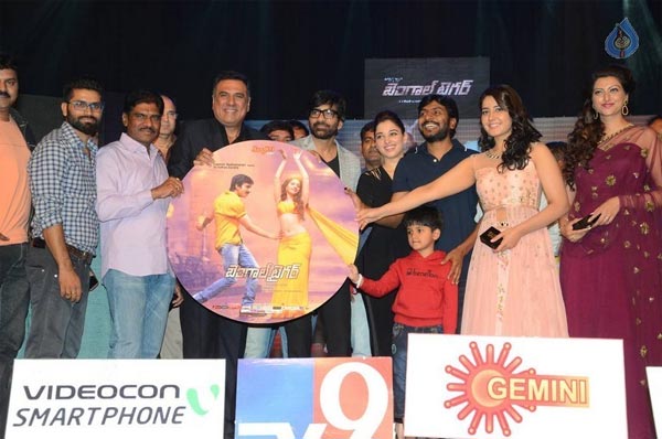 bengal tiger audio launch,raviteja,thamanna,rashikhanna  బెంగాల్ టైగర్ ఆడియో విశేషాలు!